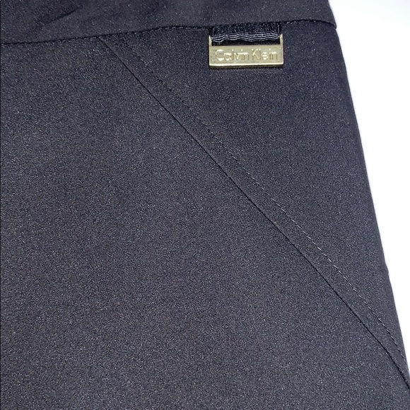 CALVIN KLEIN • Black Zipper Andre Dressy Pants - Picture 4 of 9